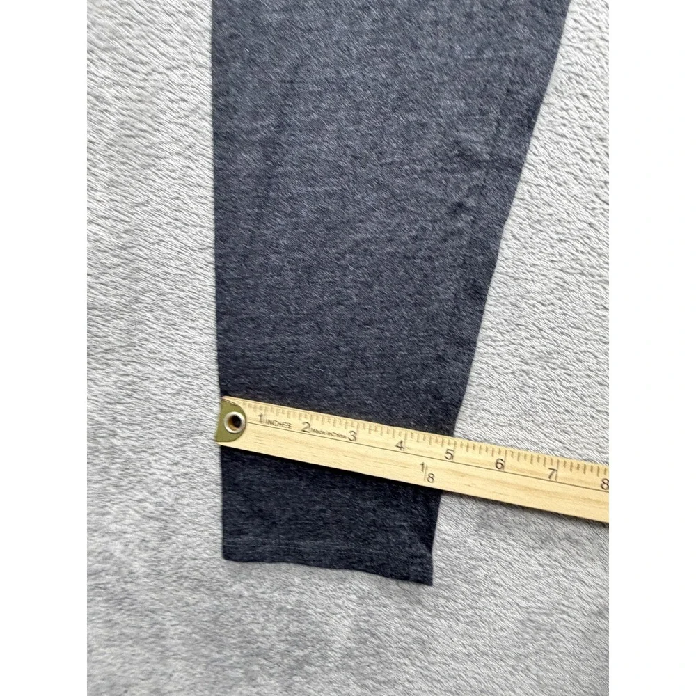 PINK‎ Leggings Womens L Gray Ankle Elastic Waist Stretch Jersey Logo Comfort